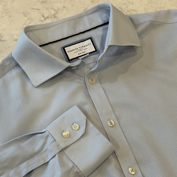Charles Tyrwhitt Other - Charles Tyrwhitt Extra Slim Fit 17/34 Button Up Shirt Light Blue